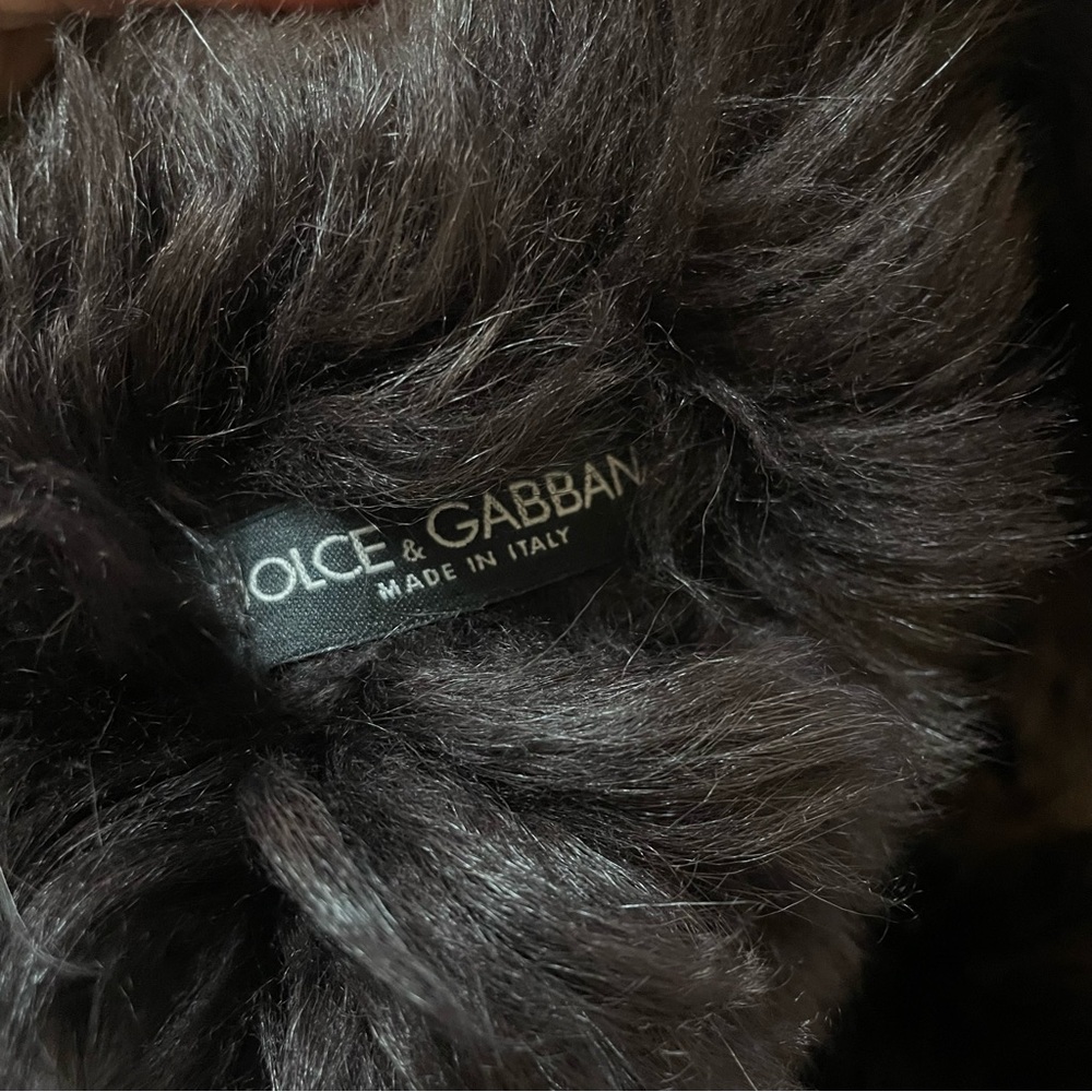 Dolce & Gabbana Chocolate Brown Real Fur Leather Jacket Coat Shearling Luxury XS - Picture 5 of 13